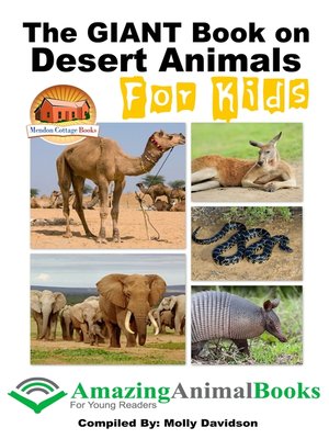 cover image of The GIANT Book on Desert Animals For Kids